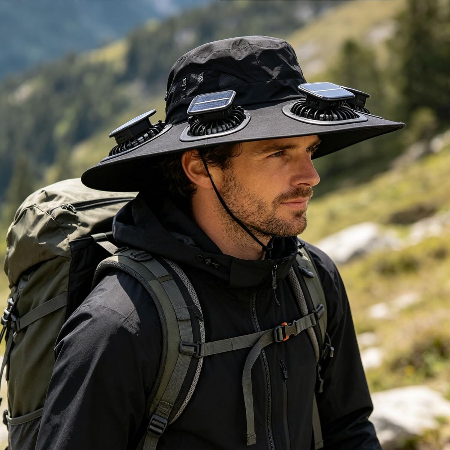 Fishing Hat - หมวกกันแดดพัดลม 6 ใบพัด รุ่น 2026 สำหรับฤดูร้อน