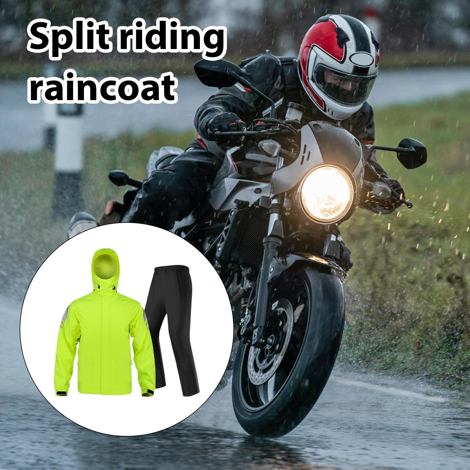 Fishing Rain Suit - ชุดกันฝนสำหรับผู้ชาย เสื้อกันฝนระบายอากาศได้ ชุดกันฝนสำหรับขี่มอเตอร์ไซค์ เหมาะสำหรับการเดินป่า ขี่จักรยาน ตั้งแคมป์