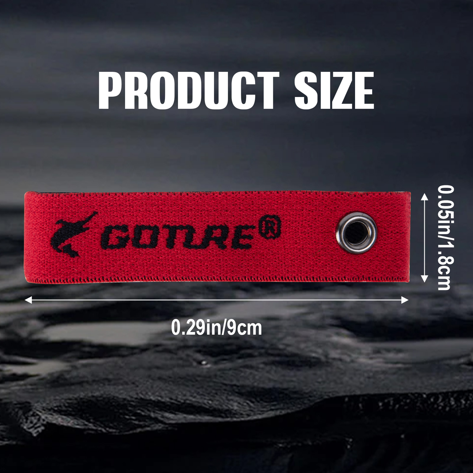 Fishing Belt - สายรัดสายเอ็นตกปลา Goture สายรัดยืดหยุ่นสูง เหมาะสำหรับทุกม้วนสายเอ็น พร้อมห่วงร้อยสาย สำหรับการจ่ายสายเอ็นอย่างรวดเร็ว