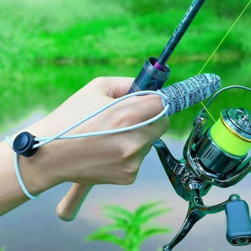 Fishing Gloves - ถุงมือตกปลาแบบกันลื่น ระบายอากาศได้ดี พร้อมแถบยางยืดควบคุมสาย ถุงมือตกปลา ทนทานต่อการสึกหรอ ป้องกันนิ้วมือ