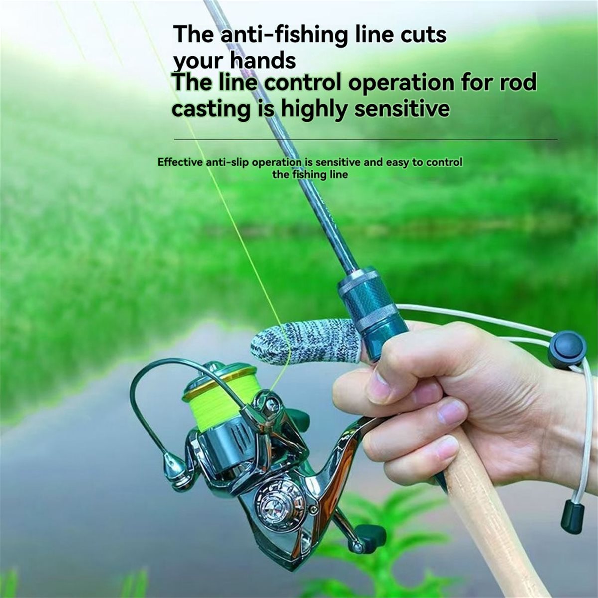 Fishing Gloves - สินค้ามาใหม่ ถุงมือตกปลาป้องกันการบาด ปลอกนิ้วป้องกันสำหรับการตกปลาแบบโยนไกลกลางแจ้ง