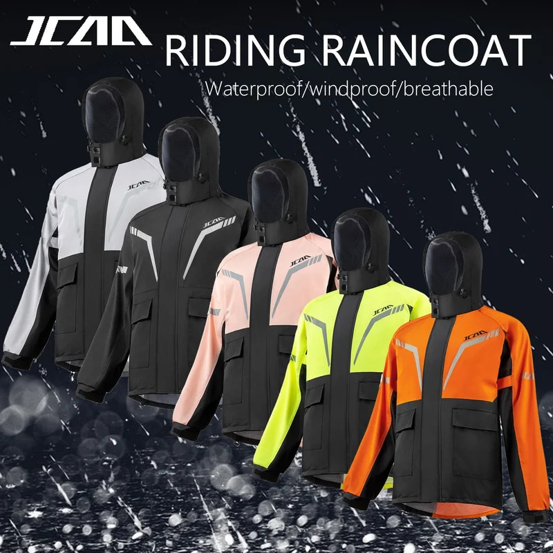 Fishing Rain Suit - ชุดกันฝนสำหรับขี่มอเตอร์ไซค์แบบกันน้ำสำหรับผู้ชายและผู้หญิง เสื้อกันฝนและกางเกงสำหรับขี่มอเตอร์ไซค์ ป้องกันฝนตกหนัก เหมาะสำหรับตกปลา ตั้งแคมป์ และเดินป่า