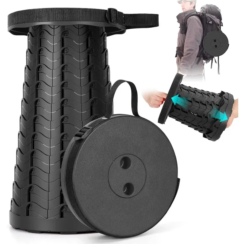 Fishing Belt - สตูลพับได้แบบพกพาพับขยายสตูลพร้อมสายรัด Home Space Saving เฟอร์นิเจอร์สตูลสําหรับตกปลาตกปลา