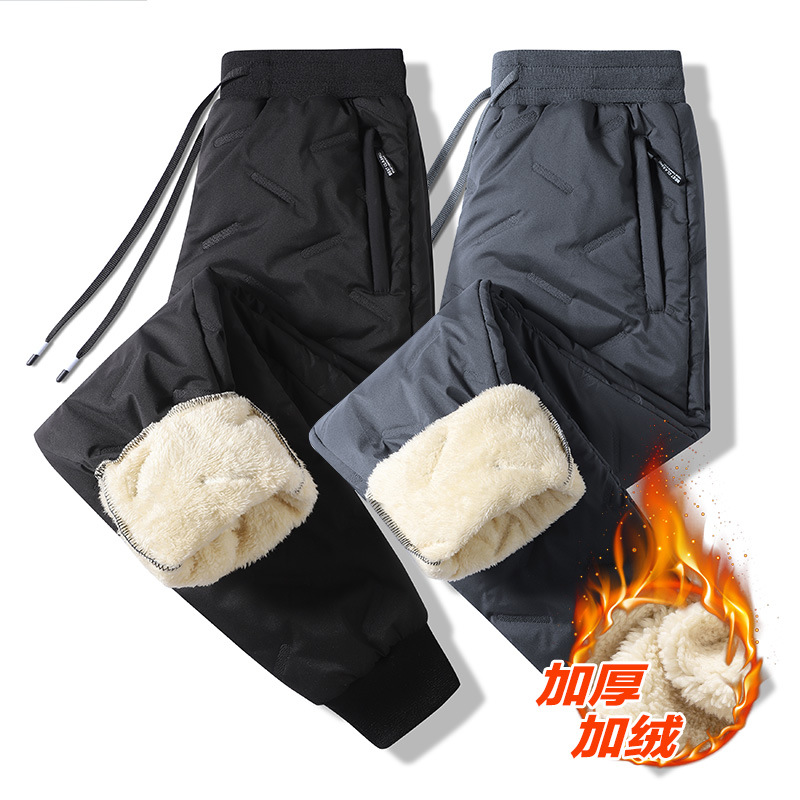Fishing Pants Waterproof - กางเกงตกปลาฤดูหนาวไซส์ M-8XL สำหรับผู้ชาย กางเกงกีฬากลางแจ้ง กันน้ำ กันลม