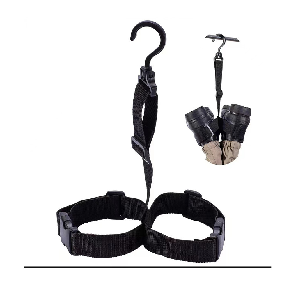 Fishing Waders - ที่แขวนรองเท้าตกปลาแบบปรับได้ พร้อมตะขอแขวนรองเท้าบูท สำหรับรองเท้าเวดเดอร์ อุปกรณ์กลางแจ้ง ที่แขวนเก็บของแบบหนีบ แข็งแรงทนทาน