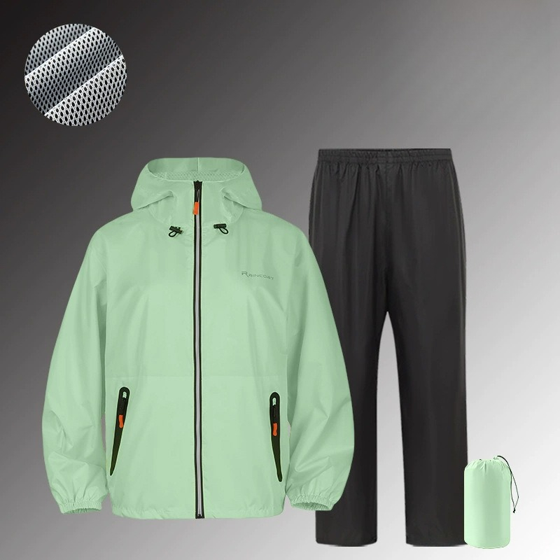 Fishing Rain Suit - ชุดกันฝนสำหรับผู้ชายและผู้หญิง สะท้อนแสง สำหรับปั่นจักรยาน ตกปลา ทำงานกลางแจ้ง