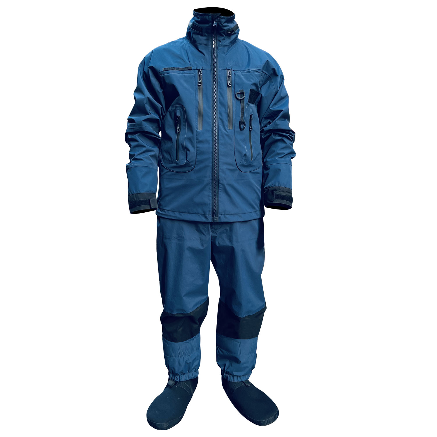 Fishing Jacket Waterproof - กันน้ำฝนตกปลาชุดฉนวนเอว Wader และ Hooded Wading Jacket