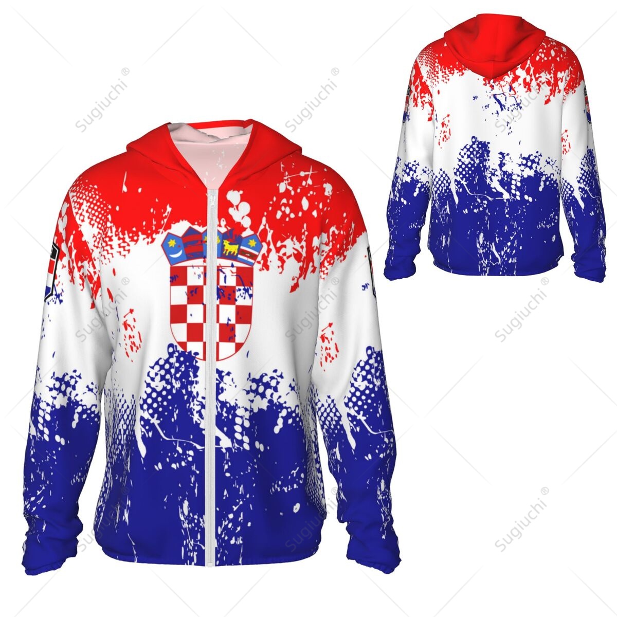 เสื้อฮู้ดกันแดดลายธงชาติโครเอเ - Fishing Hoodie บทวิจารณ์และราคา
