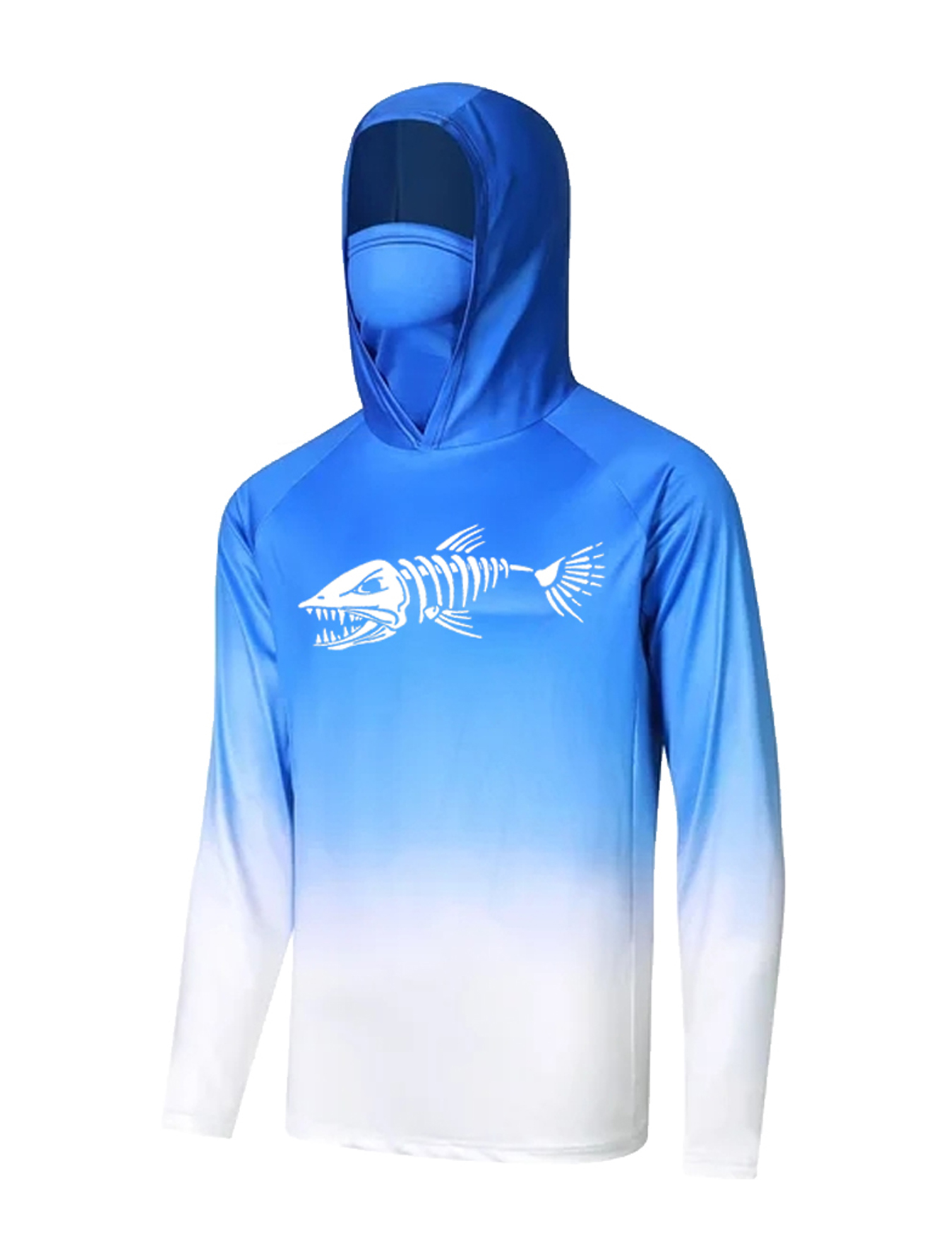 เสื้อผ้าตกปลาแบบมีฮู้ดสำหรับผู - Fishing Mask Sun Protection บทวิจารณ์และราคา