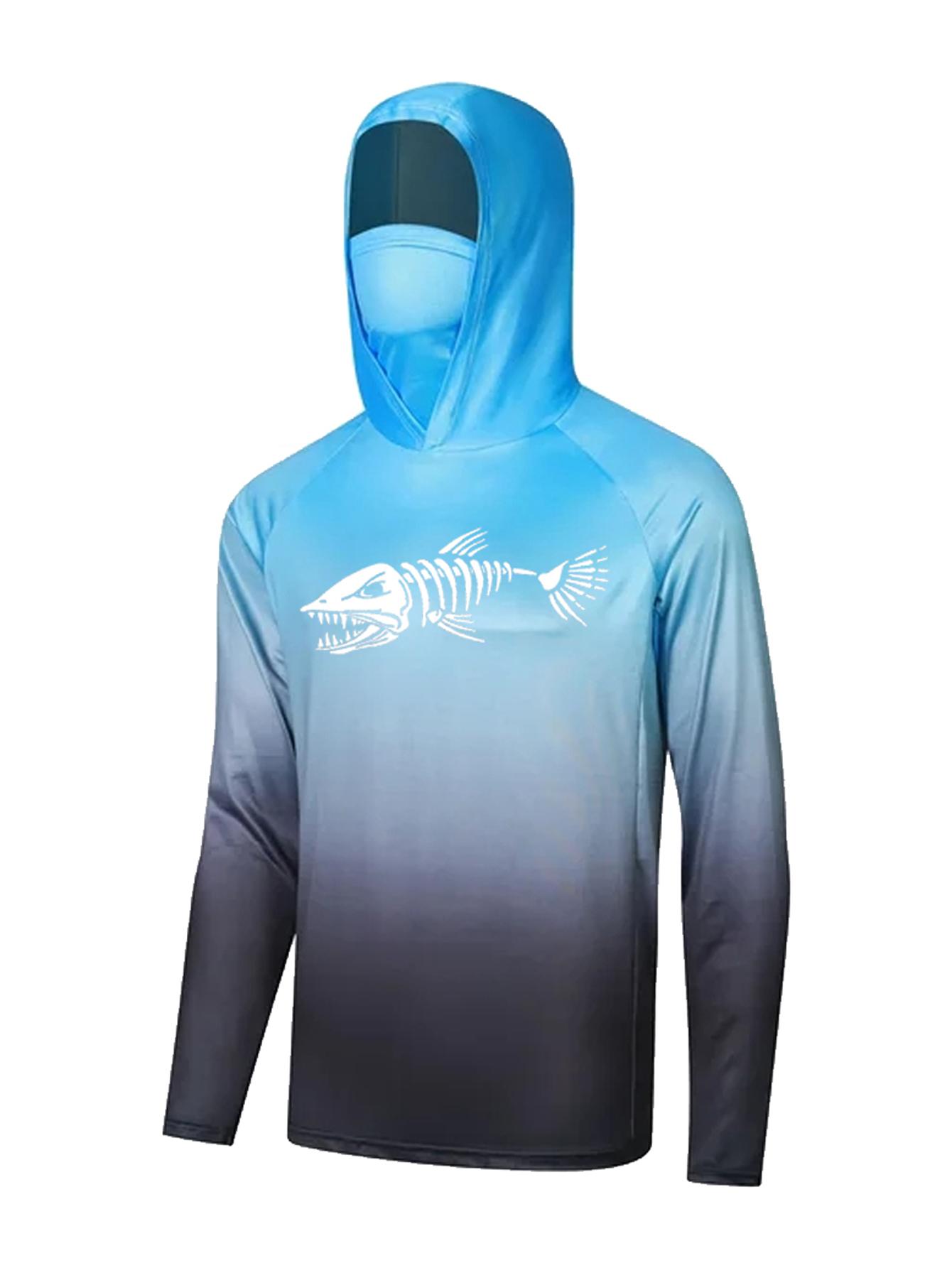 เสื้อผ้าตกปลาแบบมีฮู้ดสำหรับผู - Fishing Mask Sun Protection บทวิจารณ์และราคา