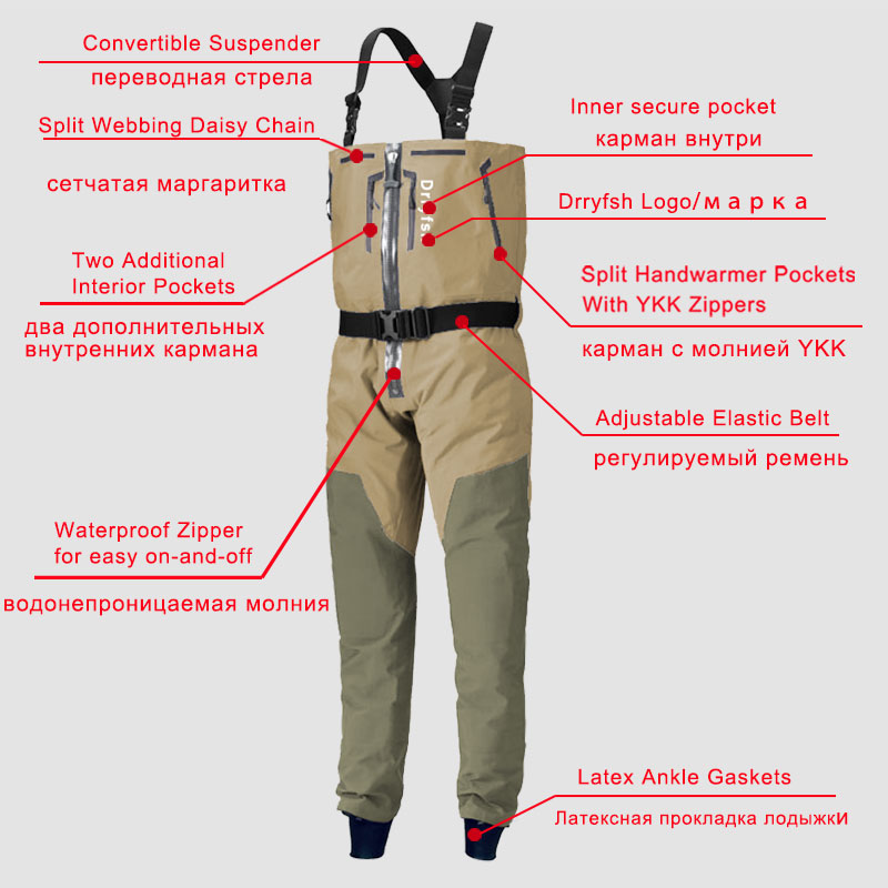 รองเท้ากันน้ำมีซิป, ไม่ใส่ตกปล - Fishing Waders บทวิจารณ์และราคา