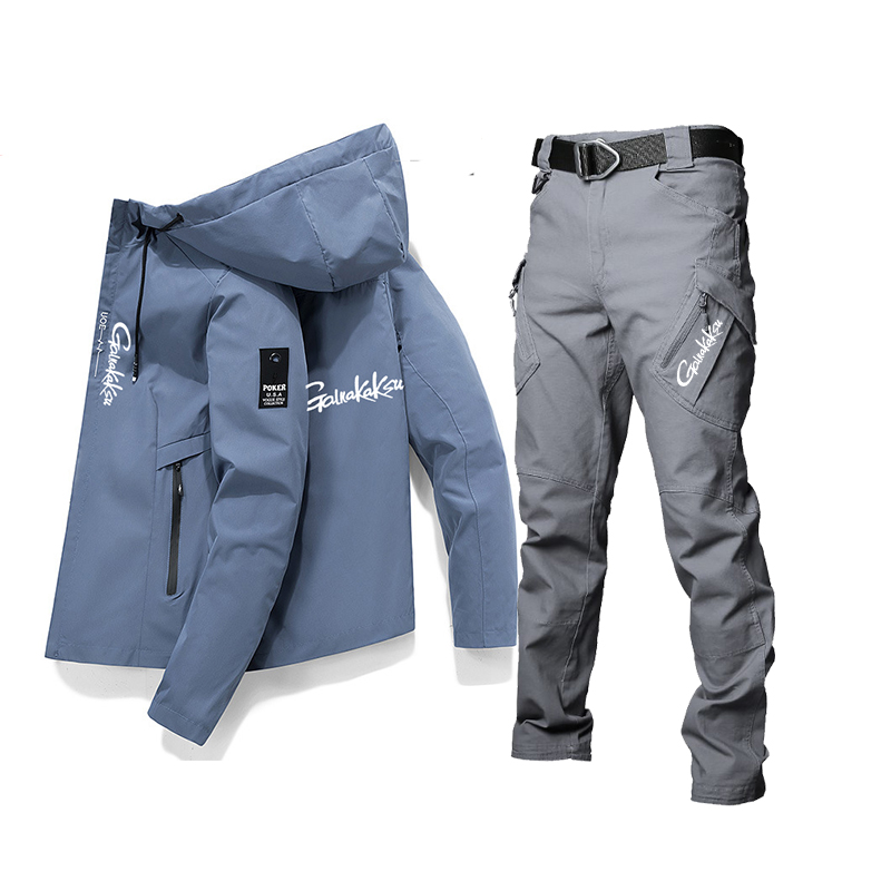 ชุดตกปลากางเกงเสื้อลำลองป้องกั - Fishing Jacket Waterproof บทวิจารณ์และราคา