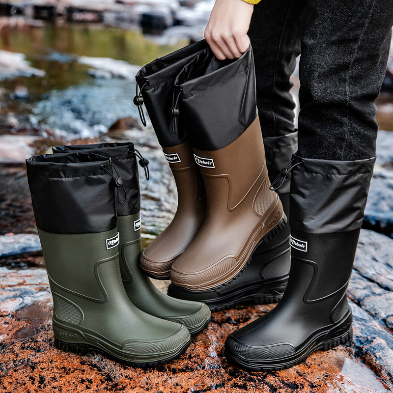 รองเท้าบูทยางกันน้ำสำหรับผู้ชา - Fishing Boots บทวิจารณ์และราคา