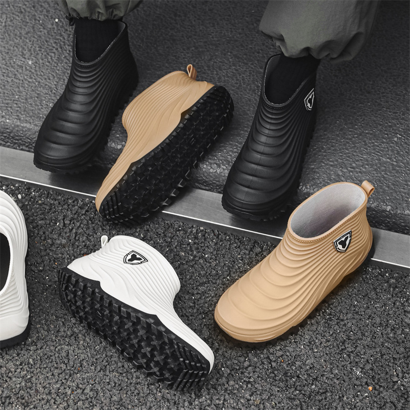 รองเท้ากันฝนผู้ชาย แฟชั่น กันน - Fishing Boots บทวิจารณ์และราคา