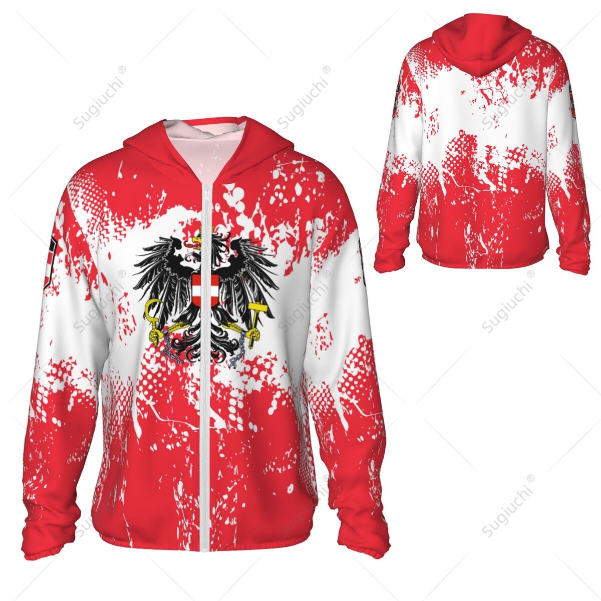 เสื้อฮู้ดกันแดดลายธงชาติออสเตร - Fishing Hoodie บทวิจารณ์และราคา