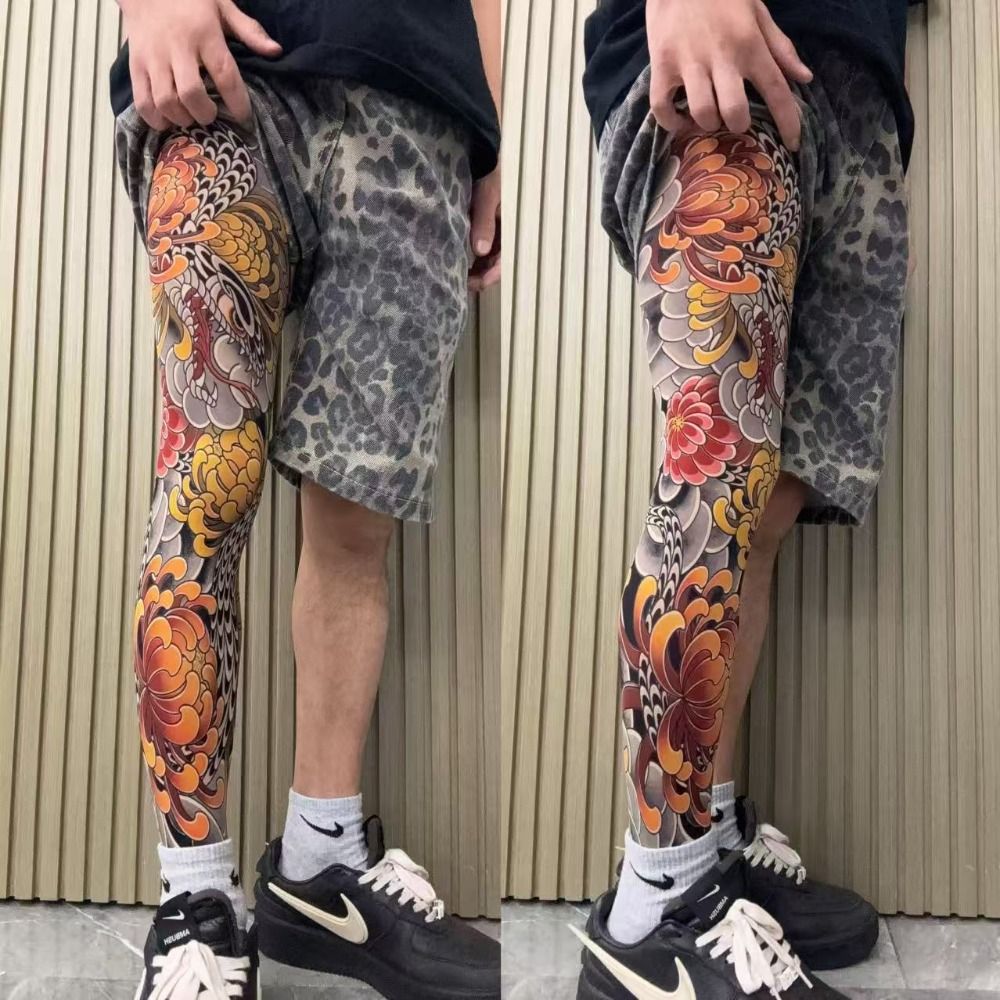 ถุงเท้าลายสักเต็มขา ถุงน่องพิม - Fishing Socks บทวิจารณ์และราคา