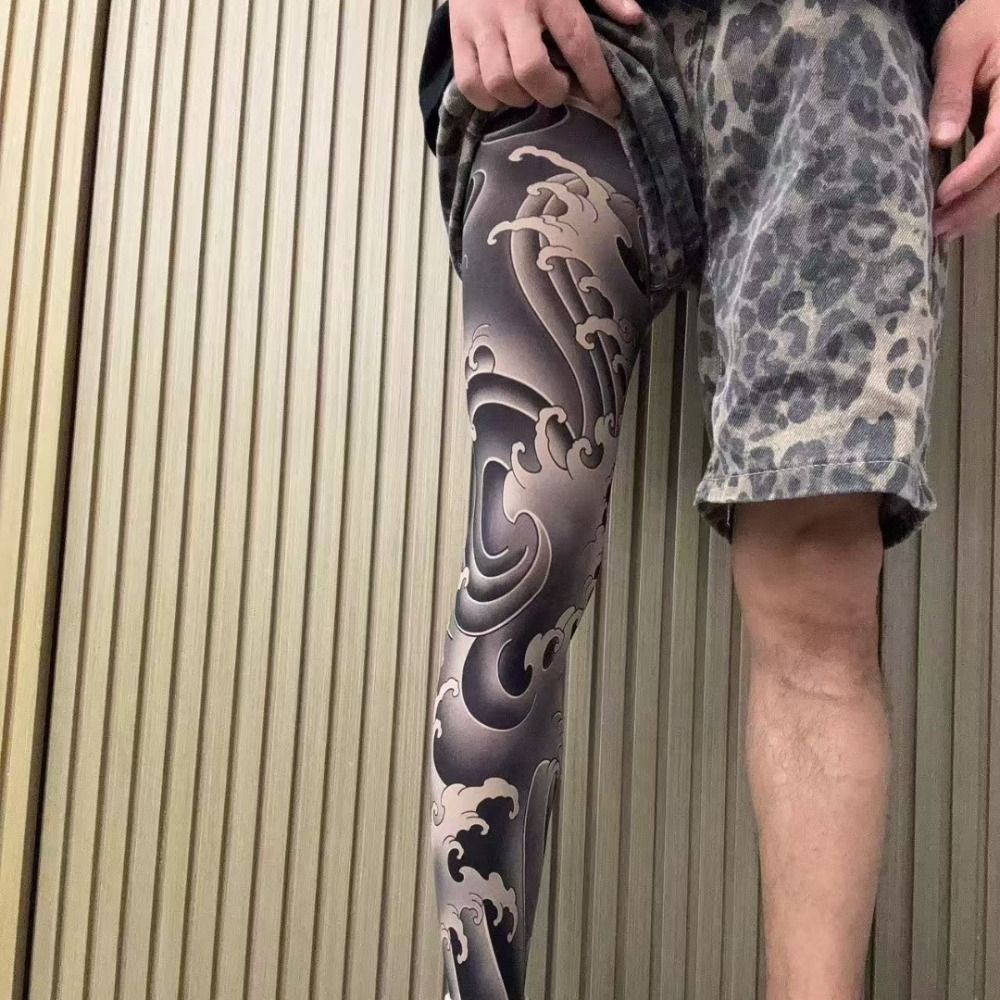 ถุงเท้าลายสักเต็มขาแบบใหม่ ถุง - Fishing Socks บทวิจารณ์และราคา