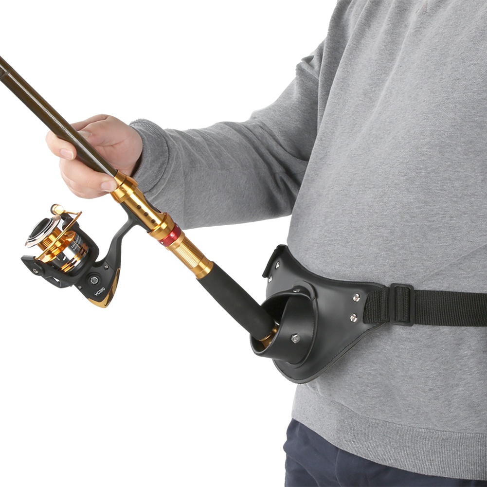 เข็มขัดคาดเอวหนัง PU สีดำ ปรับ - Fishing Belt บทวิจารณ์และราคา
