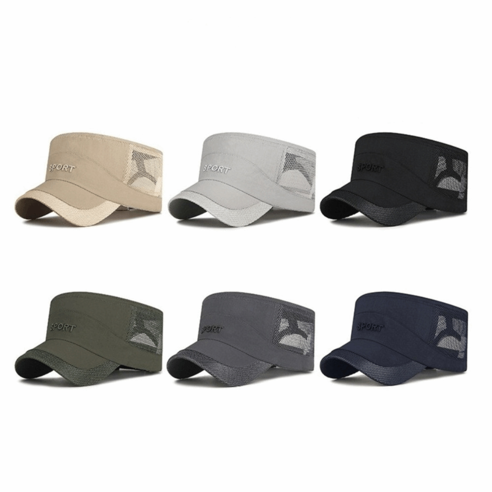 หมวกทรงแบนแบบปรับได้ ระบายอากา - Fishing Hat บทวิจารณ์และราคา