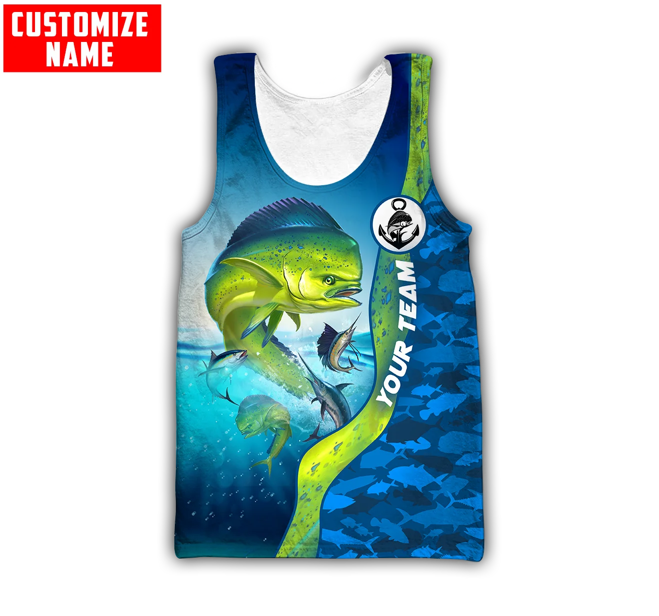 Custom ชื่อ Mahi Mahi ตกปลา3D  - Fishing Vest บทวิจารณ์และราคา