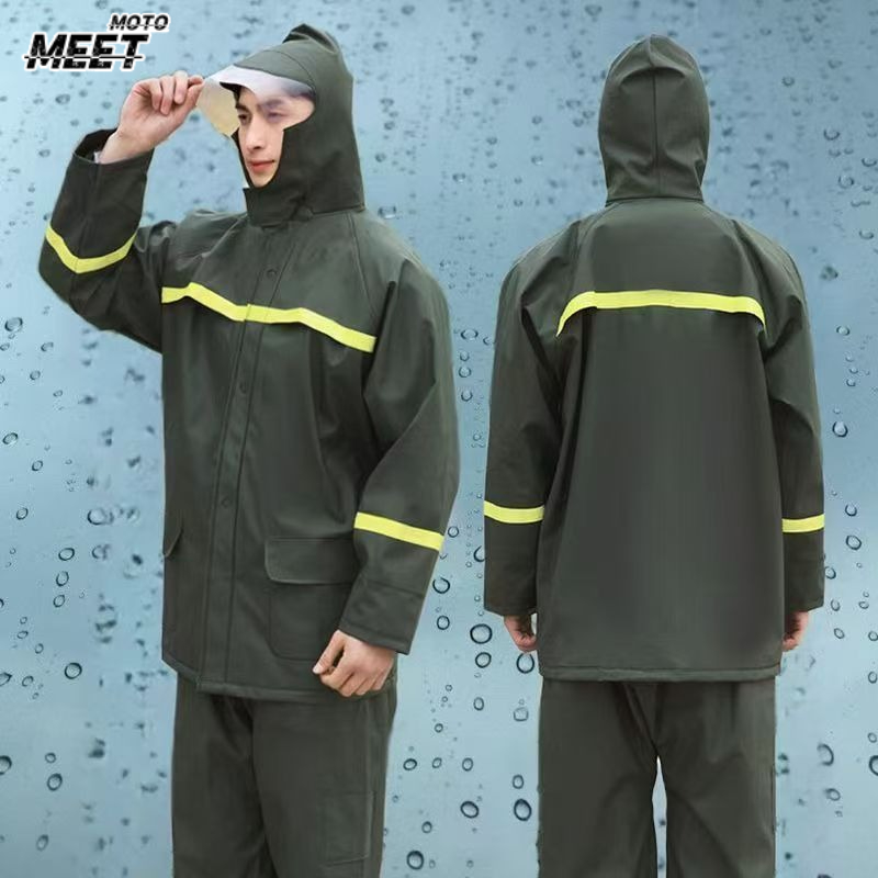 ชุดเสื้อกันฝนและกางเกงกันฝนแบบ - Fishing Rain Suit บทวิจารณ์และราคา