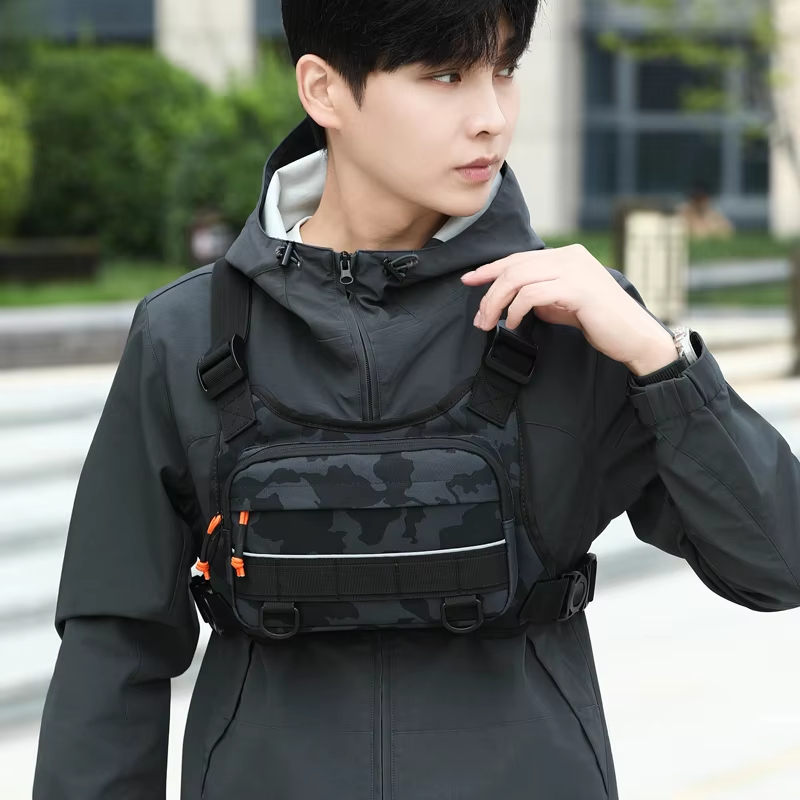 เสื้อกั๊กสะพายหน้าสำหรับปั่นจั - Fishing Backpack บทวิจารณ์และราคา
