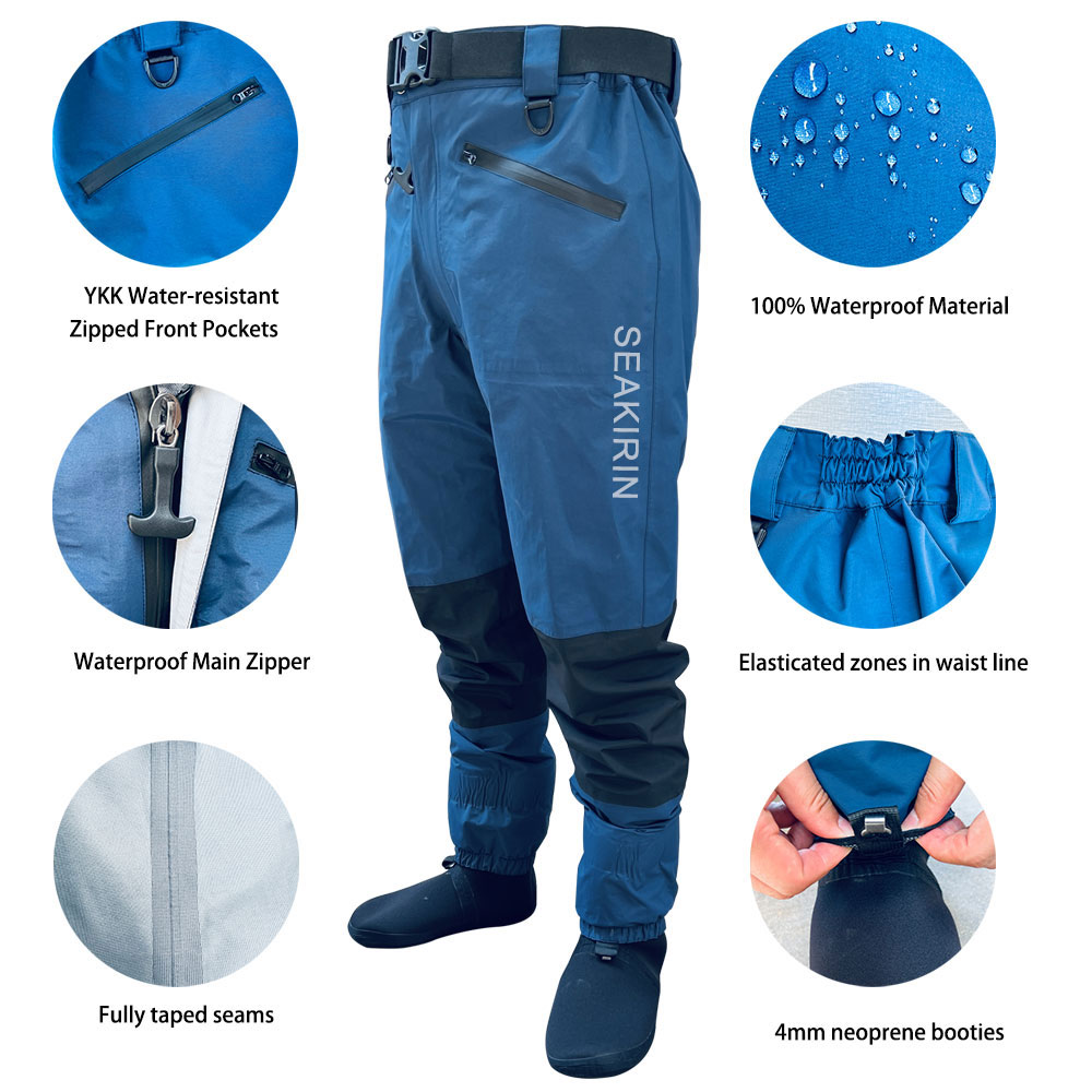 กันน้ำฝนตกปลาชุดฉนวนเอว Wader  - Fishing Jacket Waterproof บทวิจารณ์และราคา